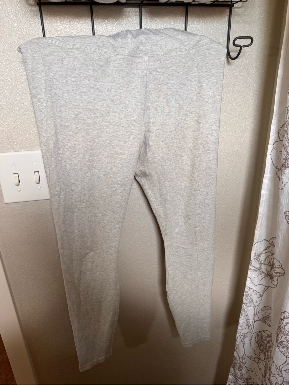 Pact Womens Light Gray Cotton Stretch Leggings